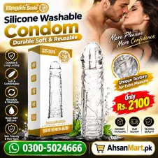 Silicone Washable Condom | Durable Soft & Reusable for Men In Pakistan
